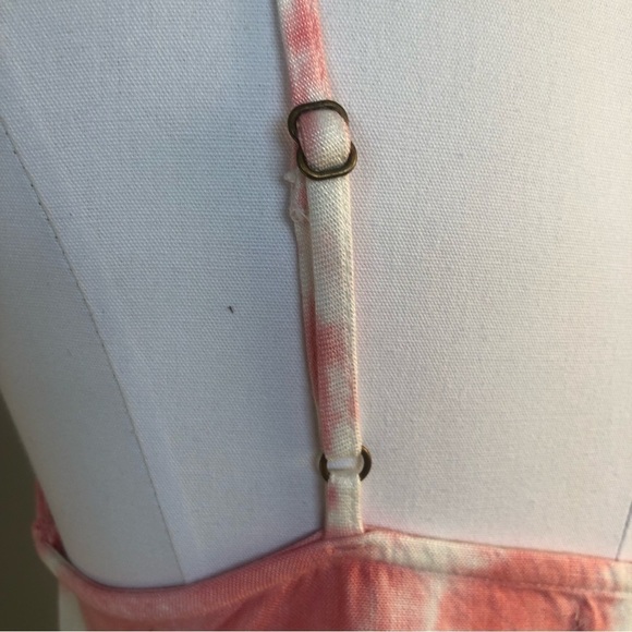 Rip Curl tie dye front button pockets spaghetti straps mini Spring Summer dress - Picture 5 of 12